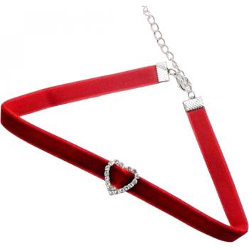 HARAHU Колие Zircon Heart - Бордо KP27490 (27490)