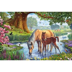 Schmidt Spiele - Puzzle Horses in the river - 150 piese