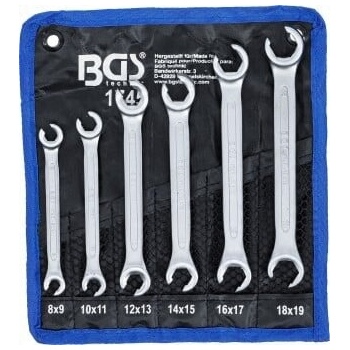 BGS Technic Sada otvorených obojstranných očkových kľúčov 8 x 9 - 18 x 19 mm 6-dielna BGS 1745