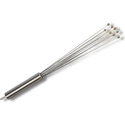 Nerezová metla s kovovými kuličkami 44 cm ▹