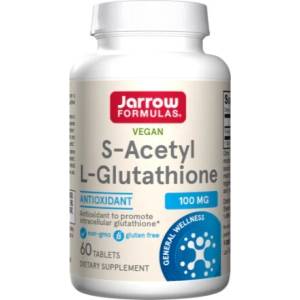 Jarrow Formulas S-Acetyl-L-Glutathione, 100 mg, 60 таблетки, Jarrow Formulas (8419)