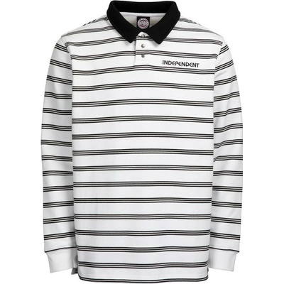 Independent Bauhaus Stripe Polo Crew White Stripe