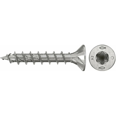 Fischer 574065 skrutky do drevotriesky 4 mm 35 mm TX Nerezová oceľ 200 ks