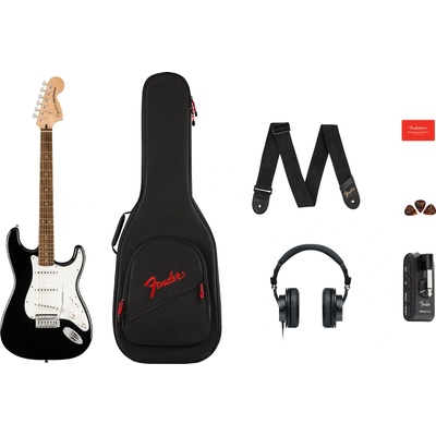 Fender Електрическа китара комплект Fender Affinity Stratocaster Mustang Micro Pack