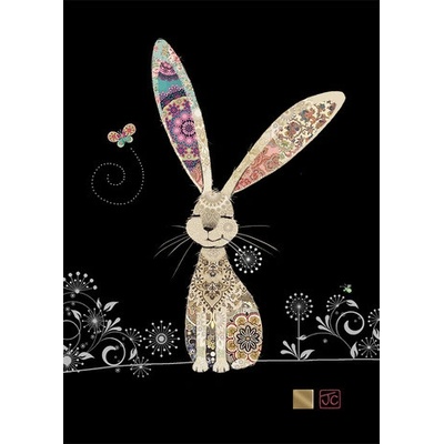 Luxusní přání M184 BUG ART - DECORATIVE RABBIT