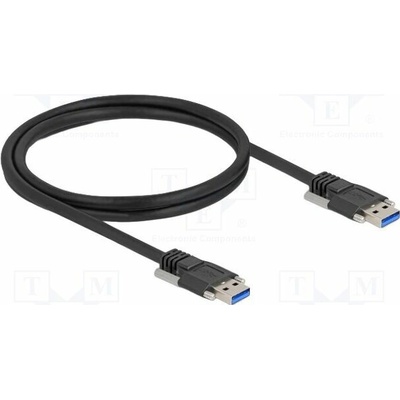 Delock 81254 USB A vidlice z obou stran; 1m černý