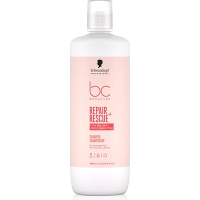 Schwarzkopf BC Bonacure Repair Rescue+ грижовен шампоан за увредена коса 1000ml