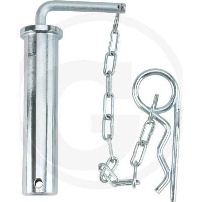 GRANIT Závěsový kolík Standard ⌀32 mm – s řetězem a závlačkou, délka 145 mm