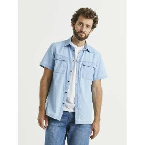 Celio Светлосиня мъжка риза от деним с джобове Celio Celio | Sin | МЪЖЕ | S