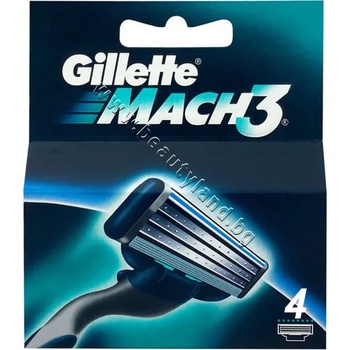 Gillette Ножчета Gillette Mach 3, 4-Pack, p/n GI-1301141 - Резервни ножчета за самобръсначка (GI-1301141)