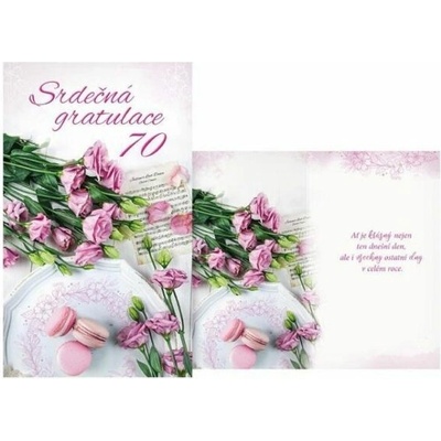 Přání k narozeninám 70 M11-607 T