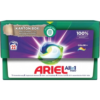 Ariel All in 1 Pods Color+ gélové tablety 22 PD