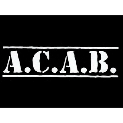 Zádovka A.C.A.B. nápis