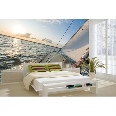 DIMEX ART Самозалепваща се флизелинова фототапета плаване кораб 375 x 250 см