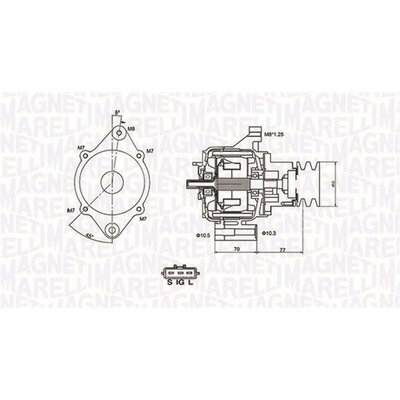 Generátor MAGNETI MARELLI 063731367010