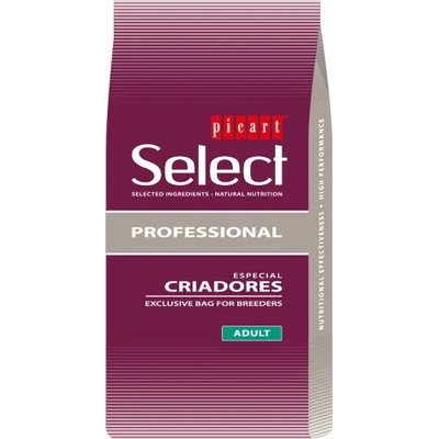 Piensos Picart PICART SELECT PROFESSIONAL Adult висококачествена храна за кучета, над 12 месеца, от всички породи, с пиле и ориз, 18 кг - Испания - 030161