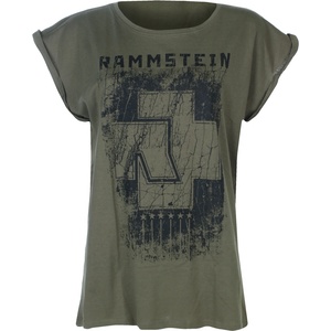 RAMMSTEIN дамска тениска RAMMSTEIN - Sechs Herzen BP - Olive - ST10666-49