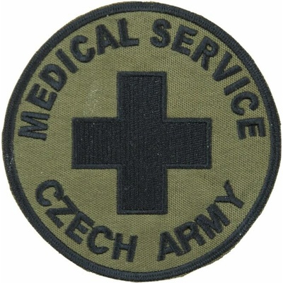 Nášivka: MEDICAL SERVICE [bsz] olivová | černá