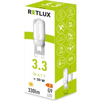 Retlux RLL 460 G9 3,3 W LED teplá biela