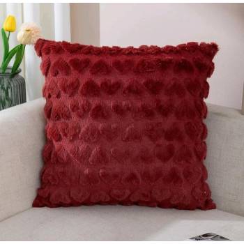 Image 1 of Декоративна възглавница/калъфка Пухи - Бордо