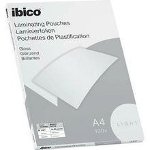 Laminovací fólie "Light", 80 mikronů, A4, lesklá, 100 ks, IBICO 627308