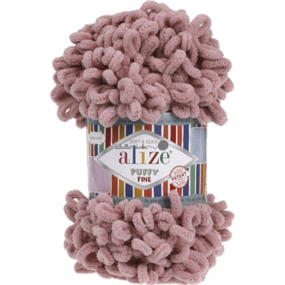 Alize Příze Puffy FINE 295 starorůžová