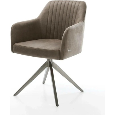 Delife Greg-Flex mikrovlákno taupe vintage křížová podnož široká grafitová taštičkové pružiny