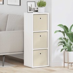 vidaXL Служебен шкаф с чекмедже Бяло 30, 5 x 27 x 84, 5 см (8000556)