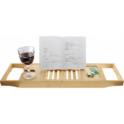 HIT HIT Polička bambusová na vanu flexibilní 70-105x22cm HT-24501194