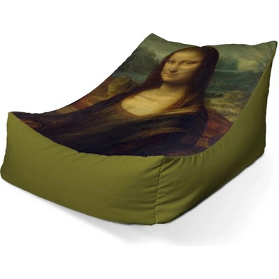 Sablio sedací vak lounge Mona Lisa Leonardo da Vinci 80 x 95 x 50 cm