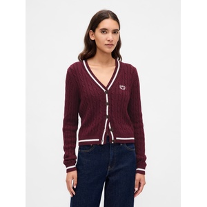 GAP Скъсена жилетка с лого GAP GAP | Cherven | ЖЕНИ | XL