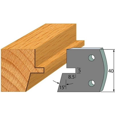 IGM Professional IGM Profil 085 - pár obmedzovačov 40x4mm SP F027-085