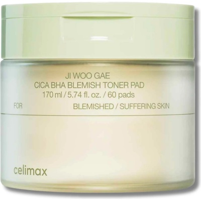 Celimax - Ji Woo Gae Cica BHA Blemish Toner Pad 60pads