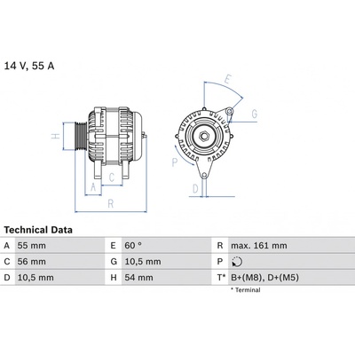 Alternátor BOSCH 0 986 041 820