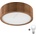 Brilagi - LED плафон CARVALHO SLIM 1xE27/15W/230V дъб/череша Ø 27 см (BG0848)