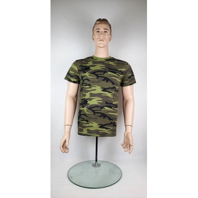 Maskáčové triko krátký rukav CAMOUFLAGE