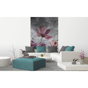 DIMEX ART Флизелинов фототапет абстрактни лилави цветя 150 x 250 см