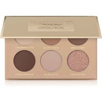 Pierre René Mocha Mousse paletka očných tieňov Caffe Latte 6 x 1,3 g