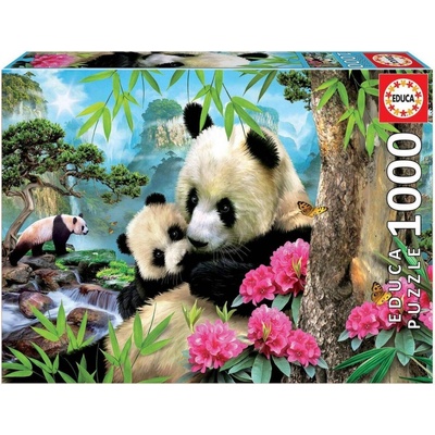 Educa Panda s mládětem 1000 dílků
