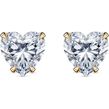 SAVICKI Обеци Share Your Love: злато, лабораторни диаманти с шлифовка