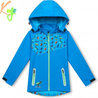 KUGO Chlapecká softshellová bunda HK3123 modrá – Zboží Dáma