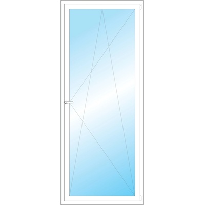OKNA HNED Plastové okno 92x226 cm bílé otevíravé a sklopné pravé