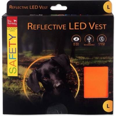 Dog Fantasy LED reflexní svítící vesta