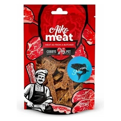 COBBYS PET AIKO Meat lososové plátky pre malé plemená 100 g