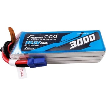 GensAce G-Tech LiPo 6S 3000mAh 22,2V 6S1P 60C EC5 Plug