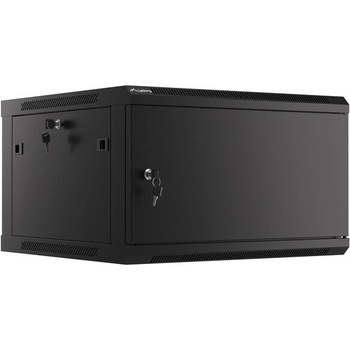 Lanberg Комуникационен шкаф Lanberg rack cabinet 19" wall-mount 6U/600x600 for self-assembly with metal door black (flat pack) (WF01-6606-00B)