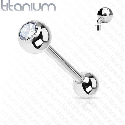 Šperky4U piercing činka titan zirkon TIT1008-16145 – Zboží Dáma