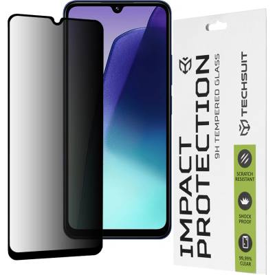 Techsuit Протектор за Xiaomi Redmi 14C / Poco C75 - 111D Privacy Full Glue - Черен