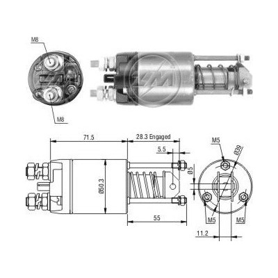 Spínač startéru 63222831 Magneti Marelli 85540411
