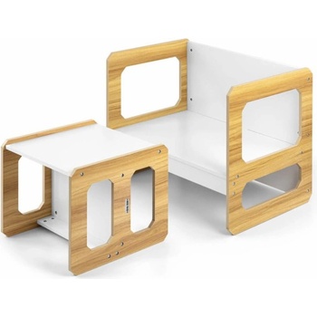 Milly Mally Stella 3v1 stůl a židle Natural